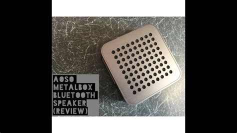 aoso metal box bluetooth speaker|AOSO Metalbox Bluetooth Speaker (Review) .